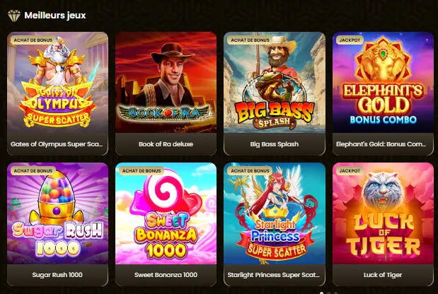 Goldspin Casino Jeux