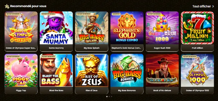 Goldspin Casino Jeux