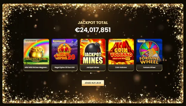 Goldspin Casino jackpots